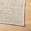 vidaXL Teppich ZIZUR Creme 120x120 cm Jute-Optik Indoor und Outdoor