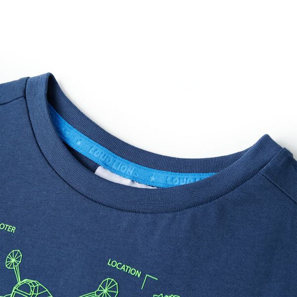 Kinder-T-Shirt Dunkelblau 104