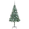 vidaXL K&uuml;nstlicher Weihnachtsbaum Gr&uuml;n 180 cm PVC und Stahl