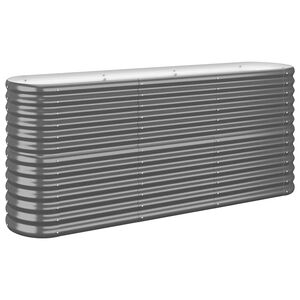 vidaXL Hochbeet Verzinkter Stahl 152x40x68 cm Anthrazit