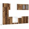 vidaXL K&uuml;cheneinheit Lyon 8 pcs Altholz Holzwerkstoff