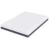 vidaXL Matratze Weiß und Grau 140 x 200 cm Memory Foam
