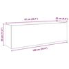 vidaXL Bad-Wandschrank Artisan-Eiche 100x25x30 cm Holzwerkstoff