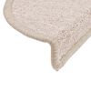 vidaXL Stufenmatten 15 Stk. 56x17x3 cm Taupe Halbrund
