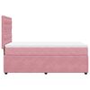 vidaXL Boxspringbett mit Matratze Rosa 90x190 cm Samt