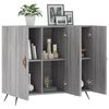 vidaXL Sideboard Grau Sonoma 90x34x80 cm Holzwerkstoff