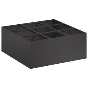 vidaXL Garten-Pflanzgef&auml;&szlig; Schwarz 100 x 100 x 20 cm