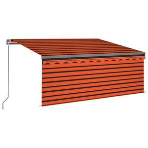 vidaXL Manuelle Markise mit Solar-LED 3,5 x 2,5 m