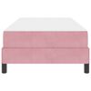 vidaXL Boxspringbett mit Matratze Rosa 80 x 200 cm Stoff