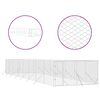vidaXL Outdoor-Hundezwinger Silbern 4x16x2 m Verzinkter Stahl