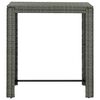 vidaXL Garten-Bartisch Grau 100x60,5x110,5 cm Poly Rattan