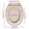 vidaXL Toilettensitz mit Absenkautomatik Aprikose Oval
