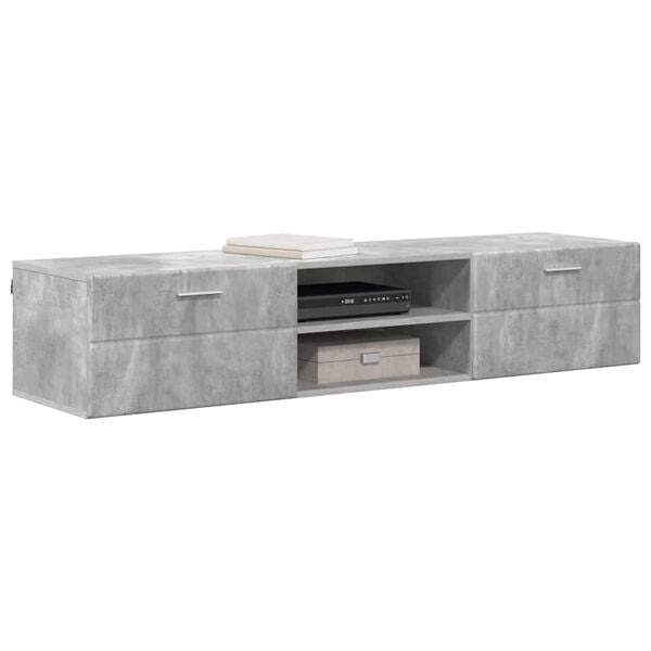 vidaXL Holzschrank Beton Grau 150 x 39 x 30 cm Holzwerkstoff