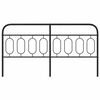 vidaXL Kopfteil Metall Schwarz 160 cm