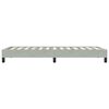 vidaXL Bettgestell ohne Matratze Hellgrau 100x210 cm Samt