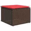 vidaXL 8-teiliges Gartensofa-Set mit Kissen, braun, Polyrattan