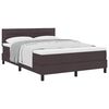 vidaXL Boxspringbett mit Matratze Dunkelbraun 140 x 190 cm Stoff