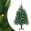 vidaXL Weihnachtsbaum mit 150 LEDs mit St&auml;nder Gr&uuml;n 120 cm PE