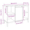 vidaXL Waschbeckenunterschrank Altholz-Optik 80x33x60 cm Holzwerkstoff