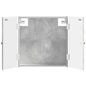 vidaXL Dartboard Schrank BREDA Betongrau 52,5 x 10,5 x 53,5 cm