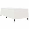 vidaXL Boxspringbett Creme und Wei&szlig; 100 x 200 cm Cordstoff