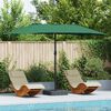 vidaXL Gartenparasol Grün 385 x 209 x 244 cm Stoff