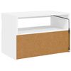 vidaXL TV-Schrank mit LED-Leuchten Weiß 60x35x40 cm