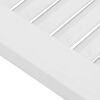 vidaXL Schwingt&uuml;ren Lamellen-Design 1-Paar Wei&szlig; 100x100 cm