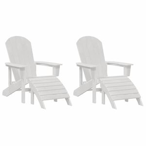 vidaXL Gartenstuhl 2 stk. Wei&szlig; Polyethylen