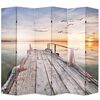 vidaXL Raumteiler klappbar 228 x 170 cm See mit Steg