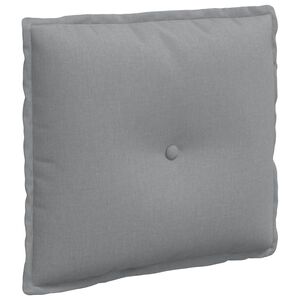 vidaXL R&uuml;ckenkissen Hellgrau 50 x 19 x 45 cm Stoff