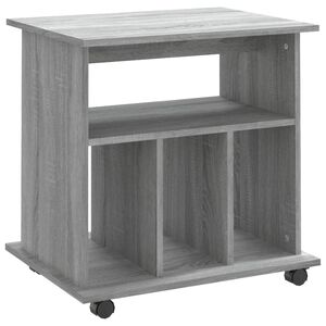 vidaXL Rollschrank Grau Sonoma 60x45x60 cm Holzwerkstoff
