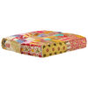 vidaXL Pouf 100x100x20 cm Patchwork Stoff