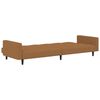 vidaXL Schlafsofa 2-Sitzer mit Hocker Taupe Mikrofasergewebe