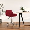 vidaXL B&uuml;rostuhl Drehbar Weinrot Stoff