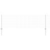 vidaXL Zaun mit Pfosten Silber 0,6 x 50 m Stahl