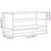 vidaXL TV-Schrank R&auml;uchereiche 91x40x46 cm Holzwerkstoff und Metall