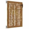 vidaXL Gartentor 85x150 cm Cortenstahl Bambus-Design