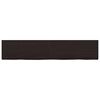 vidaXL Wandregal Dunkelbraun 200x40x(2-6)cm Massivholz Eiche Behandelt