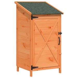 vidaXL Gartenschuppen Braun 59,5 x 56 x 113,5 cm Massivholz aus Fichte