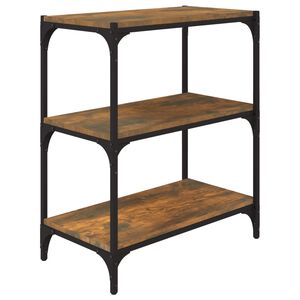 vidaXL B&uuml;cherregal R&auml;uchereiche 60x33x70,5 cm Holzwerkstoff und Stahl