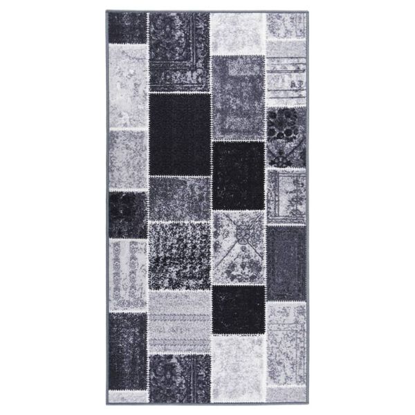 vidaXL Teppichl&auml;ufer Grau 80x150 cm