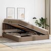 vidaXL Bett mit Stauraum und LED Cappuccino 160 x 200 cm Kunstleder