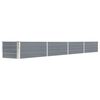 vidaXL Garten-Hochbeet Verzinkter Stahl 320&times;40&times;45 cm Grau