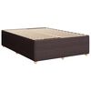vidaXL Boxspringbett mit Matratze Dunkelbraun 140x190 cm Stoff