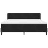 vidaXL Boxspringbett mit Matratze Schwarz 200 x 180 cm Samt