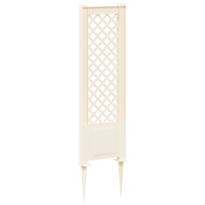 vidaXL Trellis mit Spike Wei&szlig; 43 x 6 x 165 cm PP