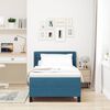 vidaXL Boxspringbett mit Matratze Dunkelblau 200 x 90 cm Polyester