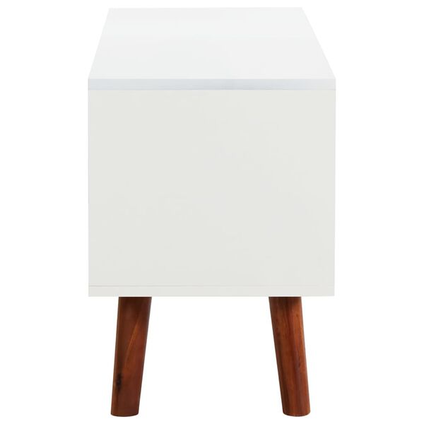 vidaXL TV-Schrank 110x35x50 cm Massivholz Akazie und MDF