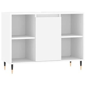 vidaXL Badschrank Wei&szlig; 80x33x60 cm Holzwerkstoff